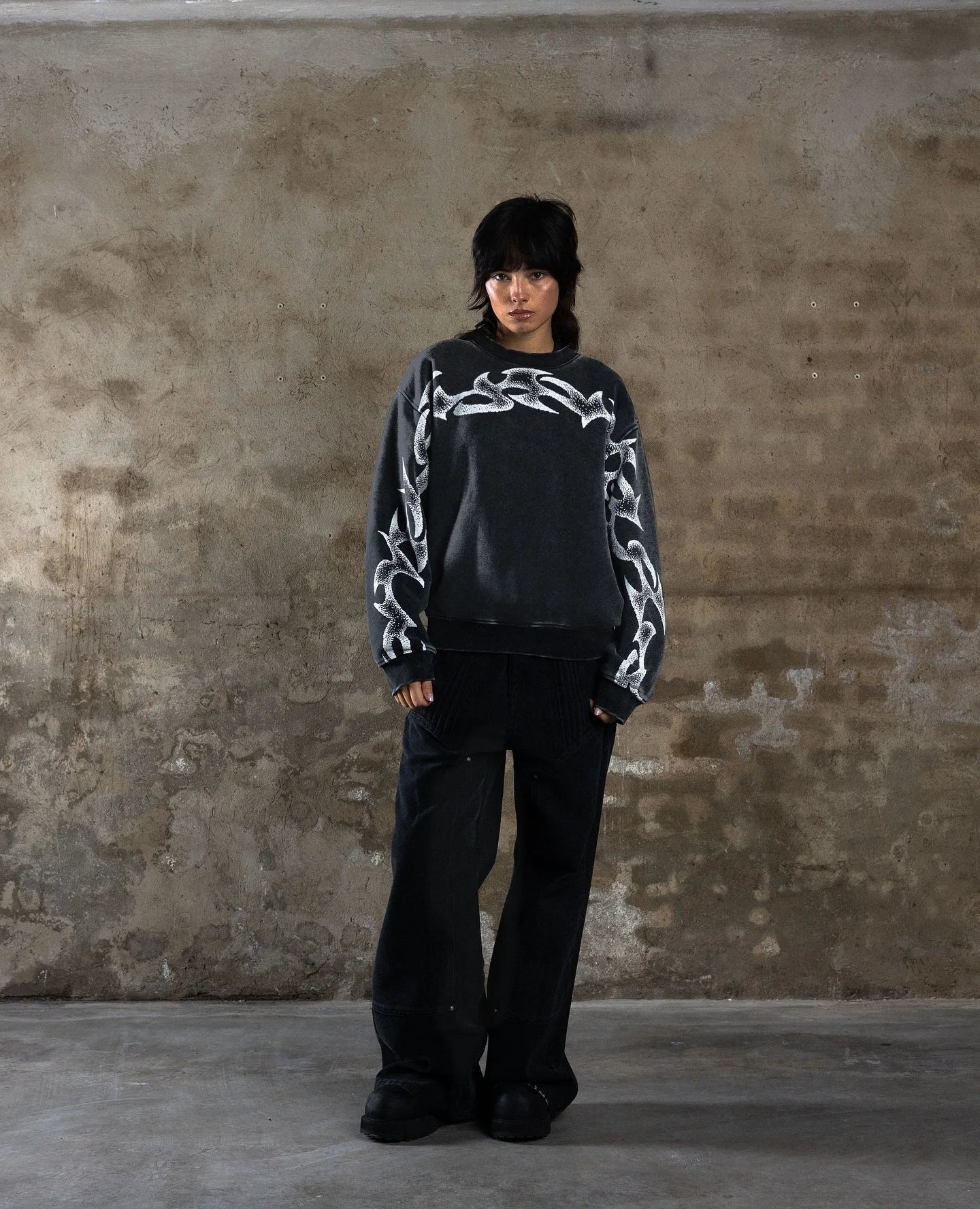 Apex Ritual – Street Cool Original Graphic Printed Jacket – Upright Collar Zipper Retro Hip Hop