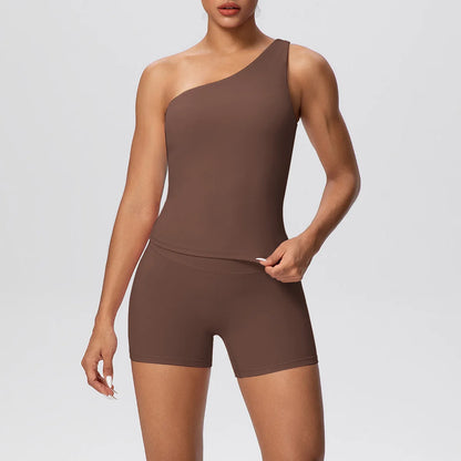 Apex Ritual Women's 2-Piece Sports Set – Push-Up Bra & Shorts