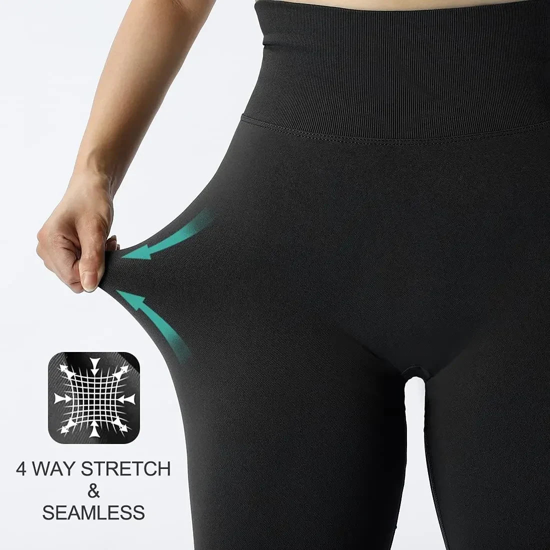 Apex Ritual – Women's Seamless High-Waist Training Leggings – Elastic Compression Fit
