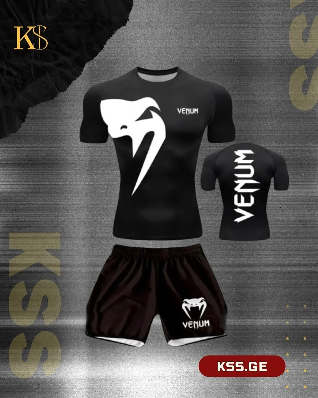 Apex Ritual – Men's Martial Arts & Boxing Casual Set – Short-Sleeve Shorts Set