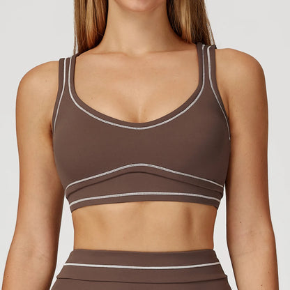 Apex Ritual – Breathable Sports Bra Women – Shockproof Push Up Gym Crop Top Summer Yoga Bra