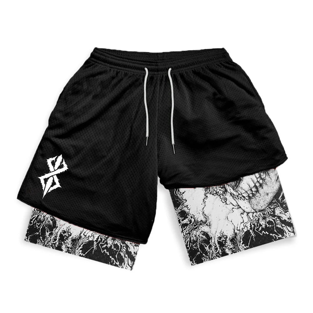 Apex Ritual – Men's 2-in-1 Training Shorts – Quick-Dry Double-Layered Gym Running Shorts
