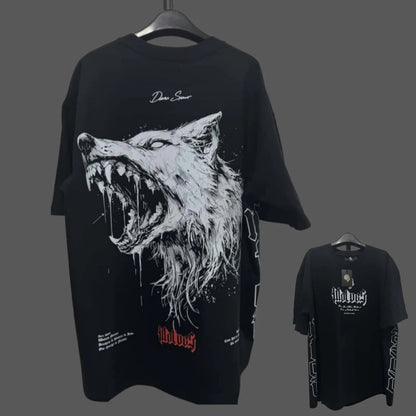 Apex Ritual – Anime Print Men's Crewneck T-Shirt – Loose Casual Fitness Training Cotton Tee