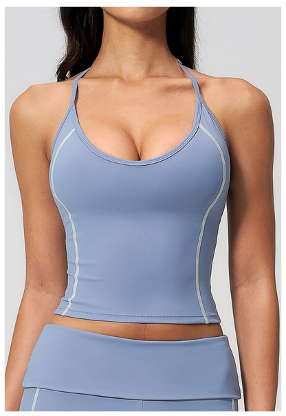 Apex Ritual – High Elastic Yoga Tank Top Women – Sports Vest Quick-Dry Workout Slim Gym Bra