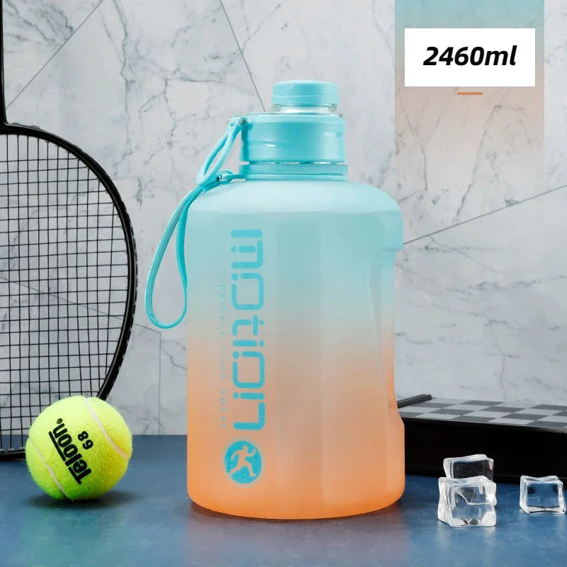 Apex Ritual – 2L Sports Water Bottle with Straw – Large Capacity Fitness Drinking Bottle with Scale