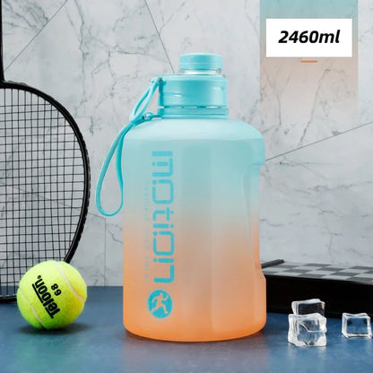 Apex Ritual – 2L Sports Water Bottle with Straw – Large Capacity Fitness Drinking Bottle with Scale