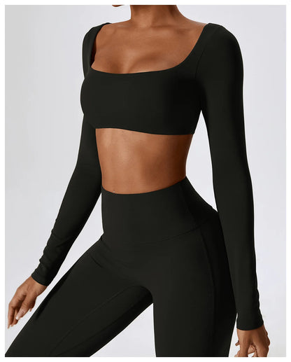 Apex Ritual – Yoga Set 2PCS Seamless Women Sportswear – Gym Legging Fitness Bra Crop Top