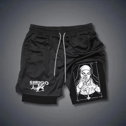 Apex Ritual – Men's 2-in-1 Sports Shorts – Quick-Dry Double-Layered Running Training Shorts