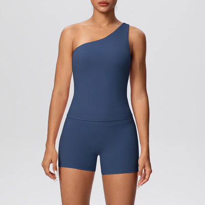 Apex Ritual Women's 2-Piece Sports Set – Push-Up Bra & Shorts