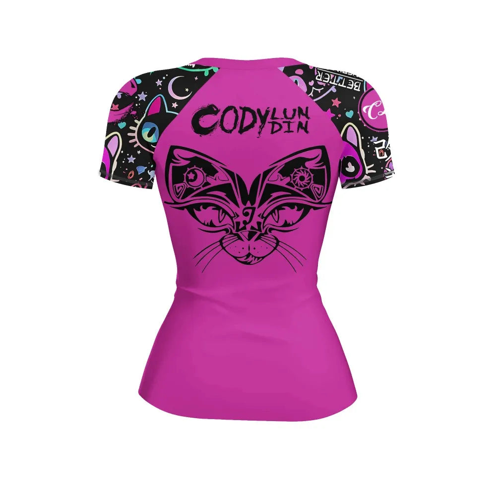 Apex Ritual – Women's MMA Rash Guard Set (4pcs) – Jiu-Jitsu Compression Sportswear with Shorts & Pants