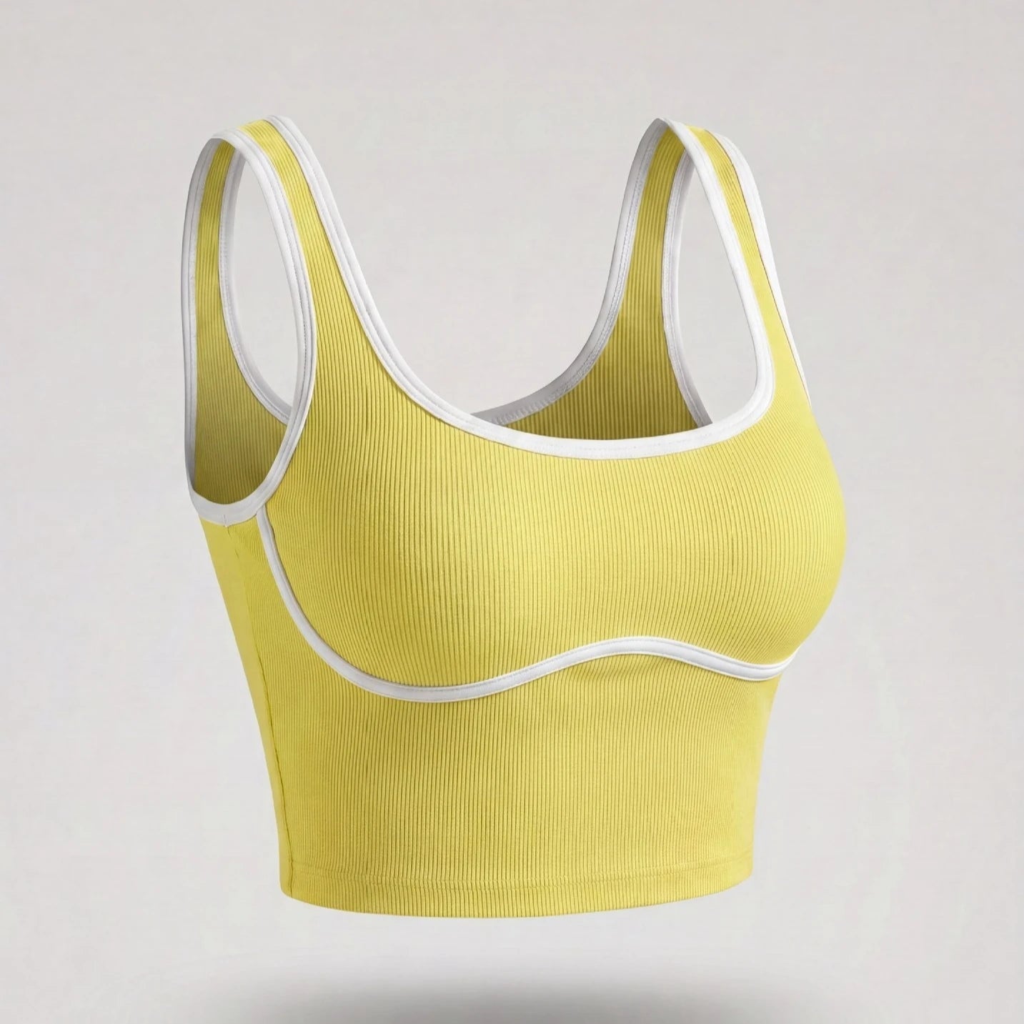 Apex Ritual – Color Blocking Sports Vest Women – No-Wire Push Up Fitness Bra