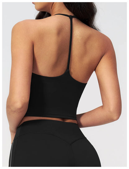 Apex Ritual – Yoga Tank Top Summer Women Deep-V – Fitness Shockproof Push Up Running Vest