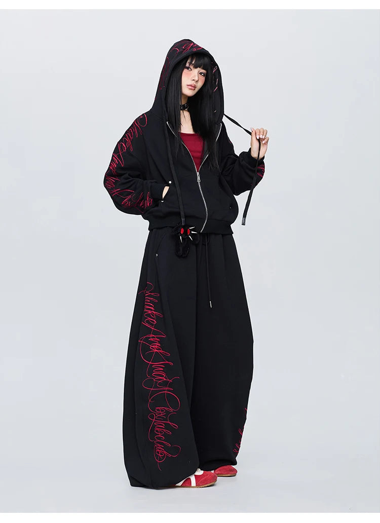 Apex Ritual – Gothic Thorn Body Set – Heavy Duty Hoodie & Sport Pants Women