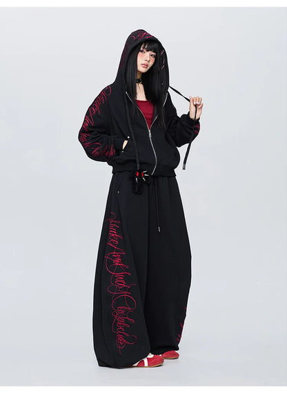 Apex Ritual – Gothic Thorn Body Set – Heavy Duty Hoodie & Sport Pants Women