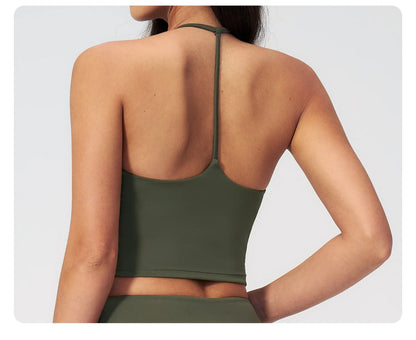 Apex Ritual – Yoga Tank Top Summer Women Deep-V – Fitness Shockproof Push Up Running Vest