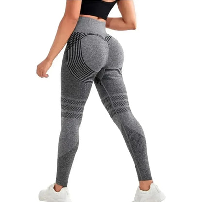 Apex Ritual – Women's High-Waist Textured Leggings – Tummy-Control Training Tights