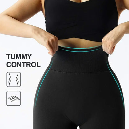 Apex Ritual – Women's Seamless High-Waist Training Leggings – Elastic Compression Fit