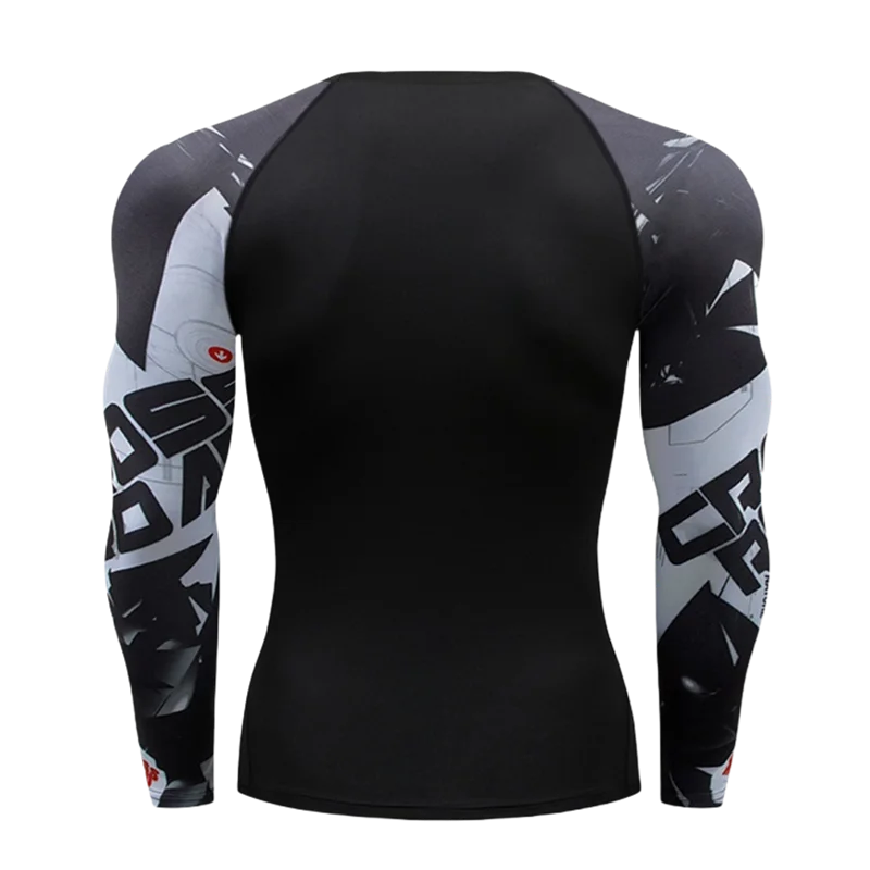Apex Ritual – MMA Long Sleeve Rashguard – BJJ Muay Thai Compression Shirt Gym Boxing Jersey