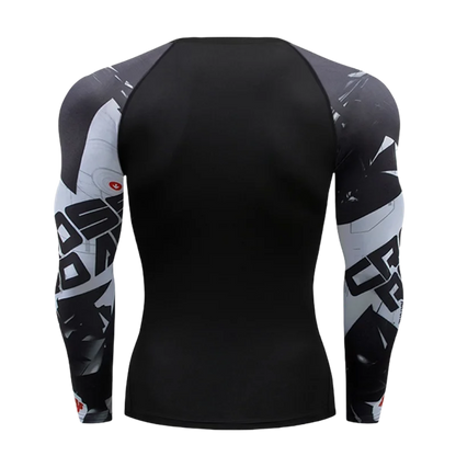 Apex Ritual – MMA Long Sleeve Rashguard – BJJ Muay Thai Compression Shirt Gym Boxing Jersey