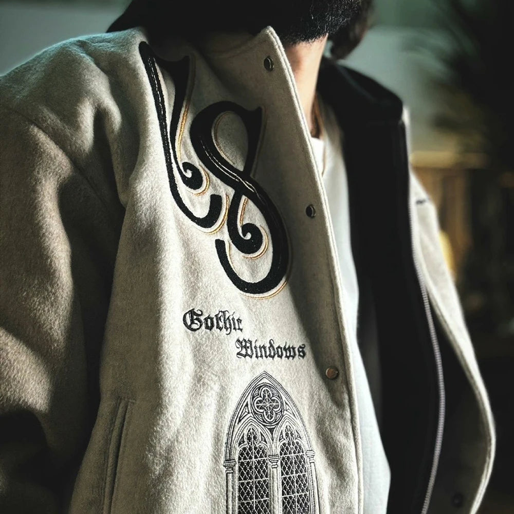Apex Ritual – Trendy Heavy Embroidered Baseball Jacket – American High Street Y2k Hip-Hop  Jacket