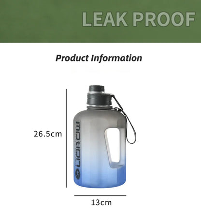 Apex Ritual – 2L Sports Water Bottle with Straw – Large Capacity Fitness Drinking Bottle with Scale