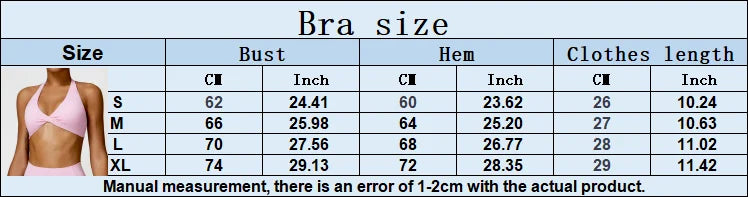 Apex Ritual – Women Sexy Back Gym Running Push Up Yoga Sports Bra – Triangle Cup Underwear