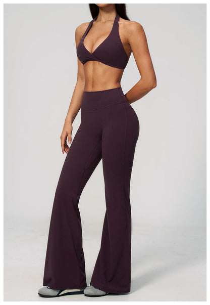 Apex Ritual – Yoga Set 2PCS Women – Gym Legging Fitness Bra Crop Top Long Sleeve Sports Suits