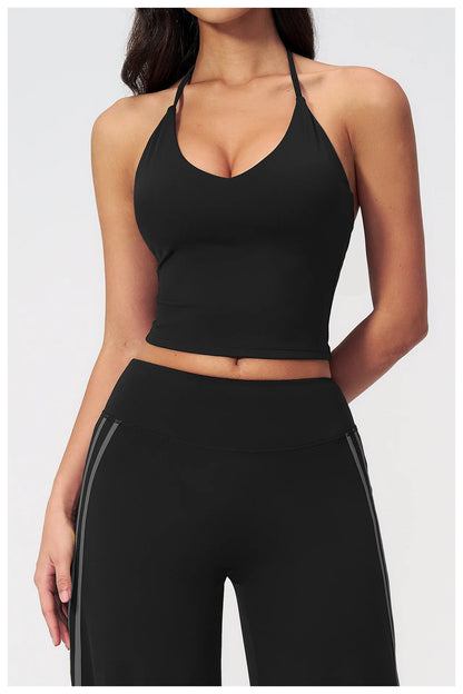Apex Ritual – Yoga Tank Top Summer Women Deep-V – Fitness Shockproof Push Up Running Vest