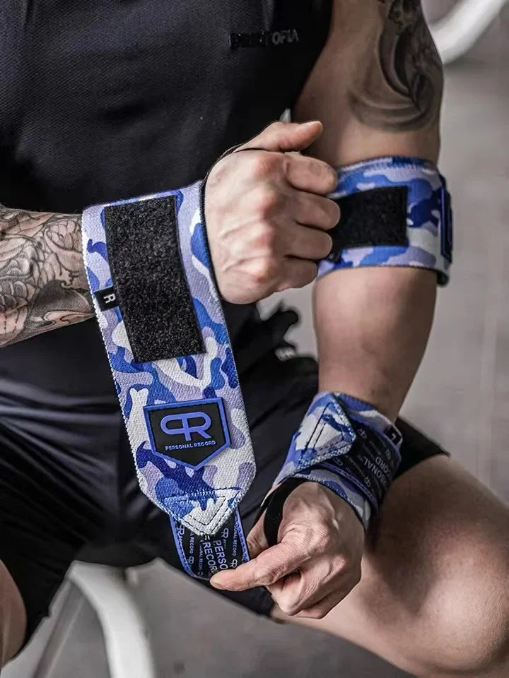 Apex Ritual – Camouflage Weightlifting Wrist Strap – Gym Fitness Wrist Wraps Band Strength Training (1 Pair)