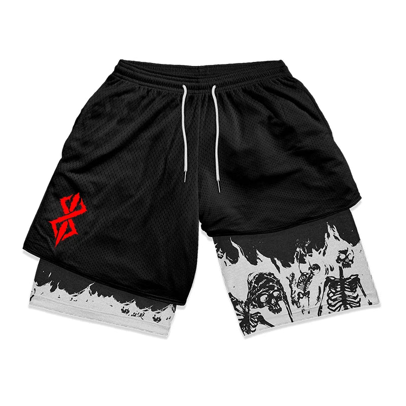 Apex Ritual – Men's 2-in-1 Training Shorts – Quick-Dry Double-Layered Gym Running Shorts