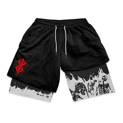 Apex Ritual – Men's 2-in-1 Training Shorts – Quick-Dry Double-Layered Gym Running Shorts