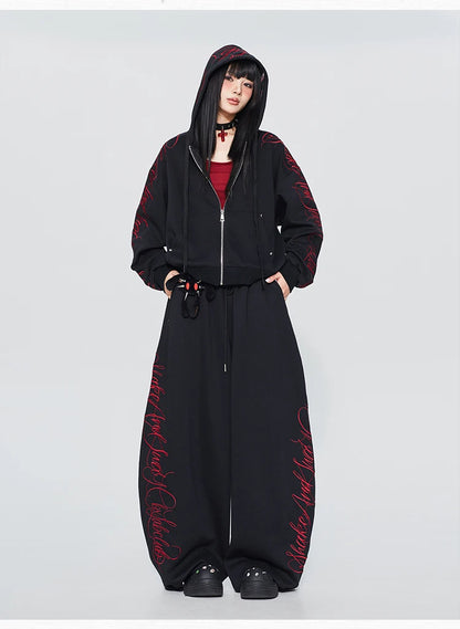 Apex Ritual – Gothic Thorn Body Set – Heavy Duty Hoodie & Sport Pants Women