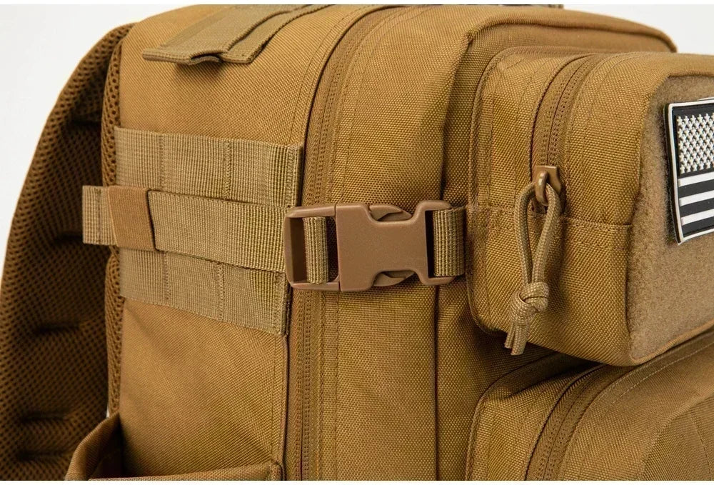 Apex Ritual – Tactical Molle Backpack 25L/45L – Military-Style Gym & Outdoor Hiking Rucksack