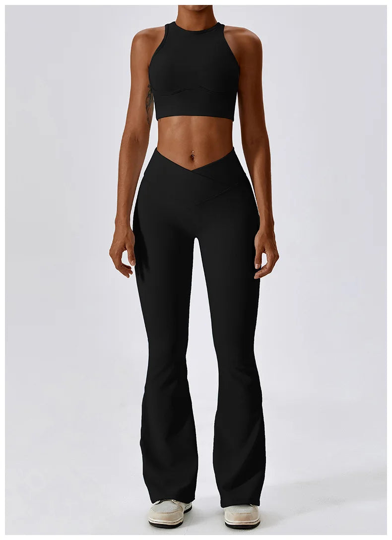 APEX RITUAL Women's High-Impact Sports Bra – Seamless Shockproof Support