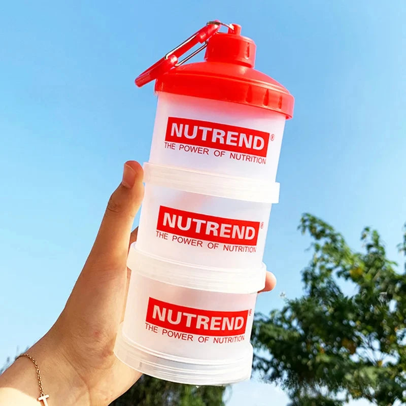 Apex Ritual – 3-Layer Portable Protein Powder Box – Fitness Supplement Funnel Container