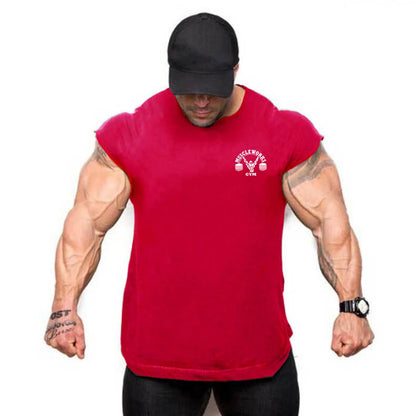 Apex Ritual – Men's Cotton Stringer Tank Top – Sleeveless Bodybuilding Gym Vest