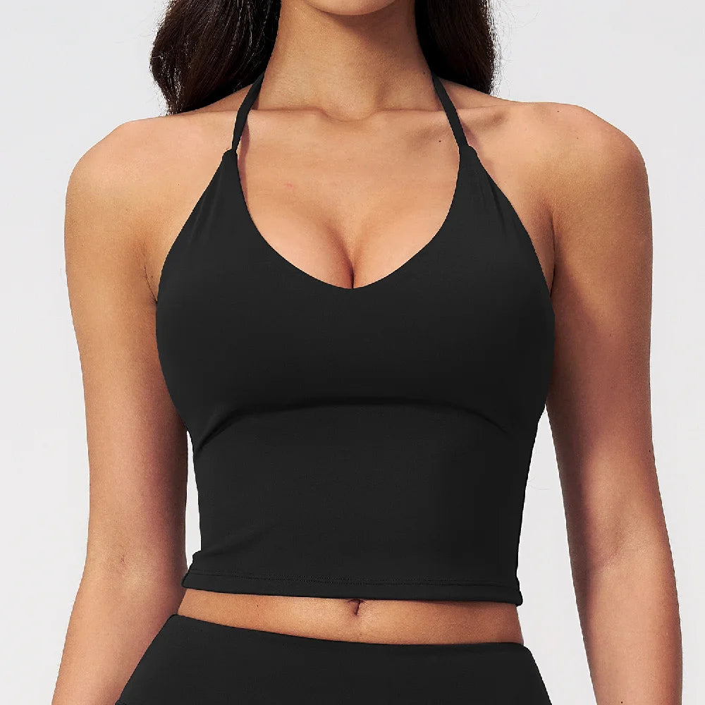 Apex Ritual – Yoga Tank Top Summer Women Deep-V – Fitness Shockproof Push Up Running Vest