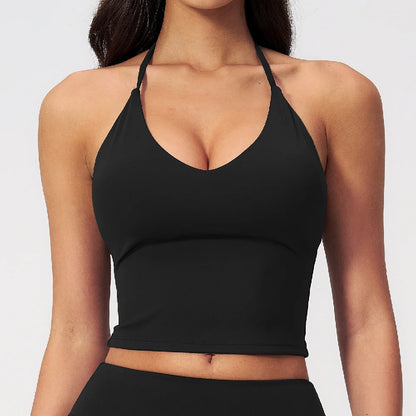 Apex Ritual – Yoga Tank Top Summer Women Deep-V – Fitness Shockproof Push Up Running Vest