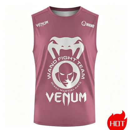 Apex Ritual – Men's 3D Snakehead Fitness Tank Top – Breathable Oversized Sleeveless Graphic Shirt