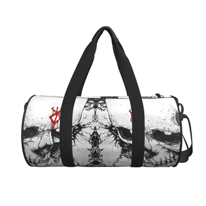 Apex Ritual – Skull Print Sports Gym Bag – Large Capacity Streetwear Training & Travel Bag