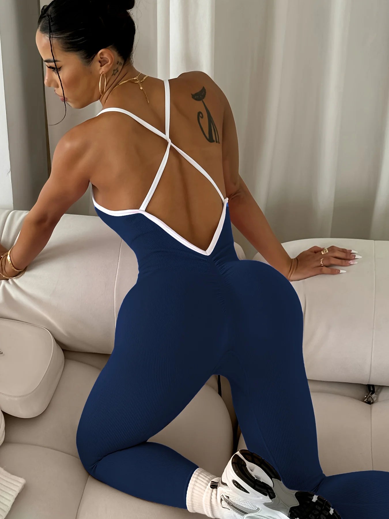 Apex Ritual – Women's One-Piece Sports Romper – Running & Gym Workout Jumpsuit