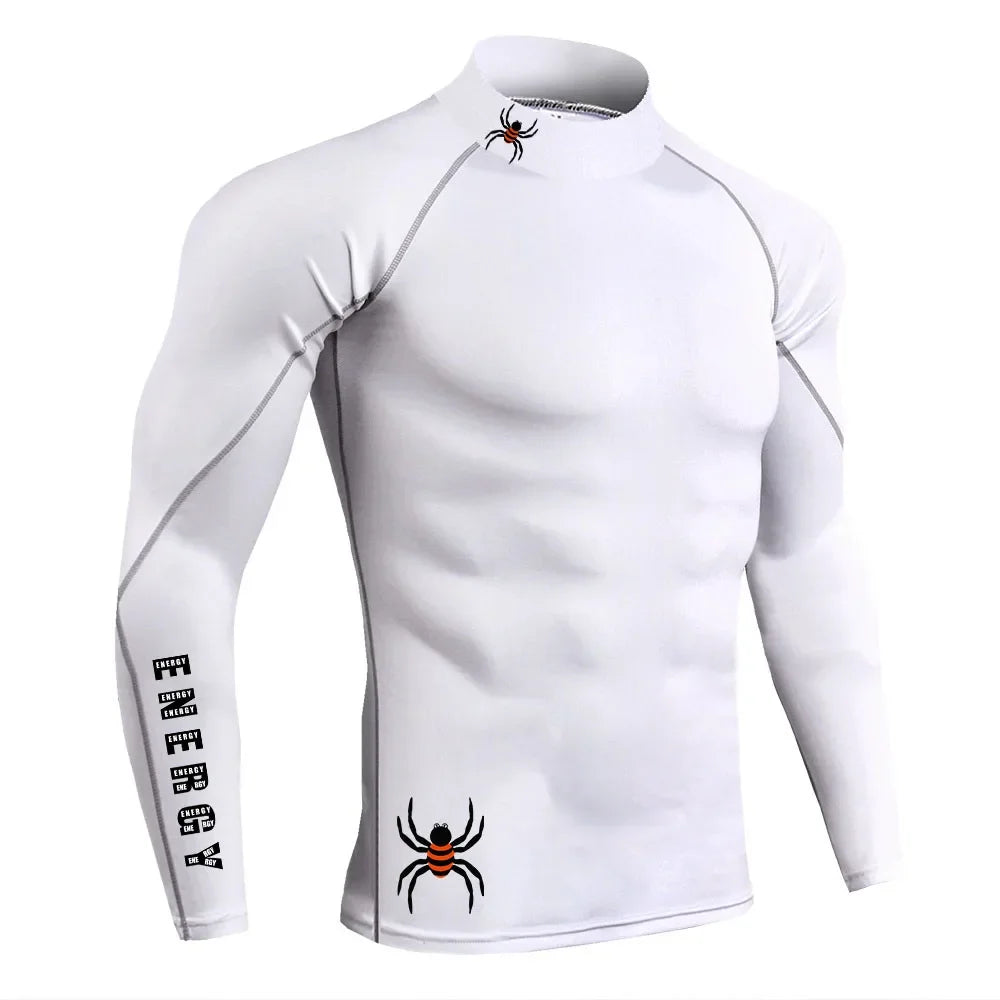 Apex Ritual – Men's Long Sleeve Compression Running T-Shirt – Quick-Dry Bodybuilding Fitness Top