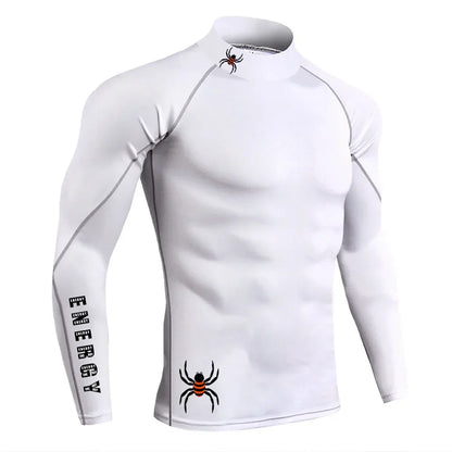 Apex Ritual – Men's Long Sleeve Compression Running T-Shirt – Quick-Dry Bodybuilding Fitness Top