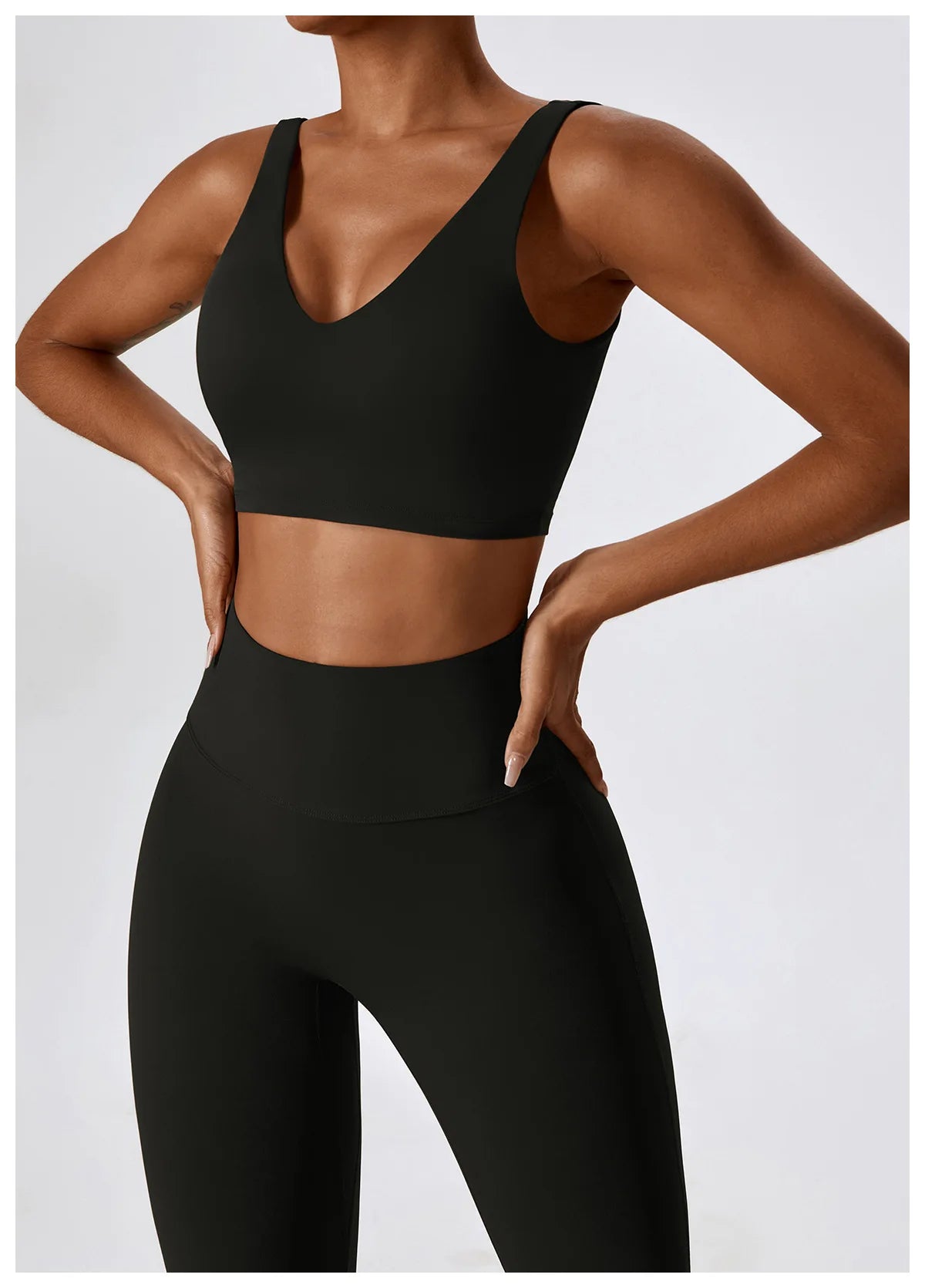 Apex Ritual – Yoga Set 2PCS Seamless Women Sportswear – Gym Legging Fitness Bra Crop Top