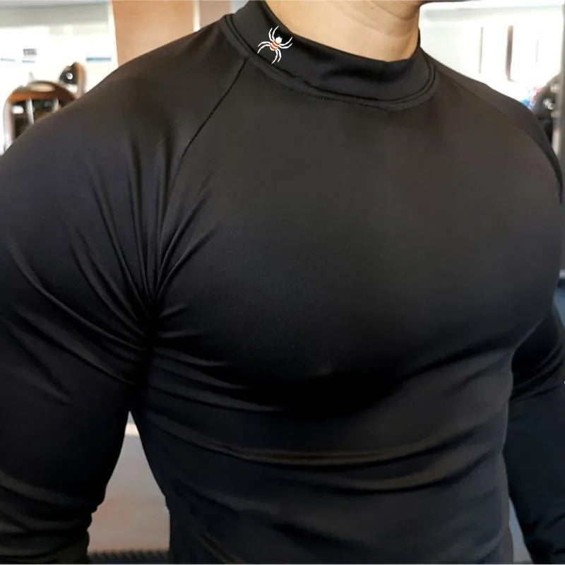 Apex Ritual – Men's Long Sleeve Compression Running T-Shirt – Quick-Dry Bodybuilding Fitness Top