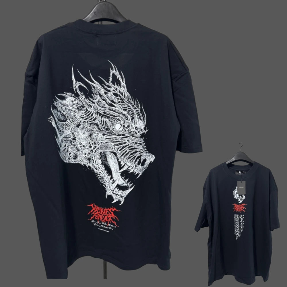 Apex Ritual – Anime Print Men's Crewneck T-Shirt – Loose Casual Fitness Training Cotton Tee