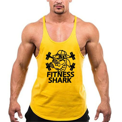 Apex Ritual – Men's Y-Back Suspender Gym Tank – Cotton Breathable Bodybuilding Vest