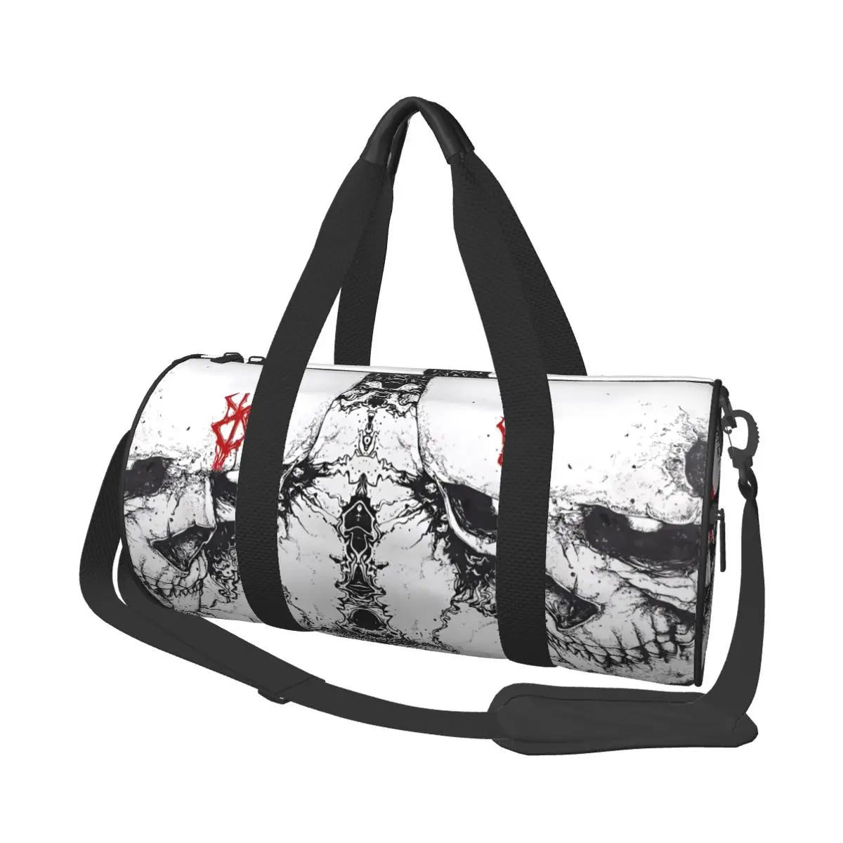 Apex Ritual – Skull Print Sports Gym Bag – Large Capacity Streetwear Training & Travel Bag
