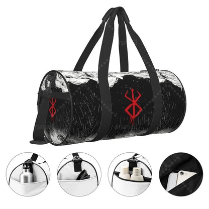 Apex Ritual – Anime Print Round Duffel Bag – Durable Outdoor Yoga Fitness & Travel Duffle Bag