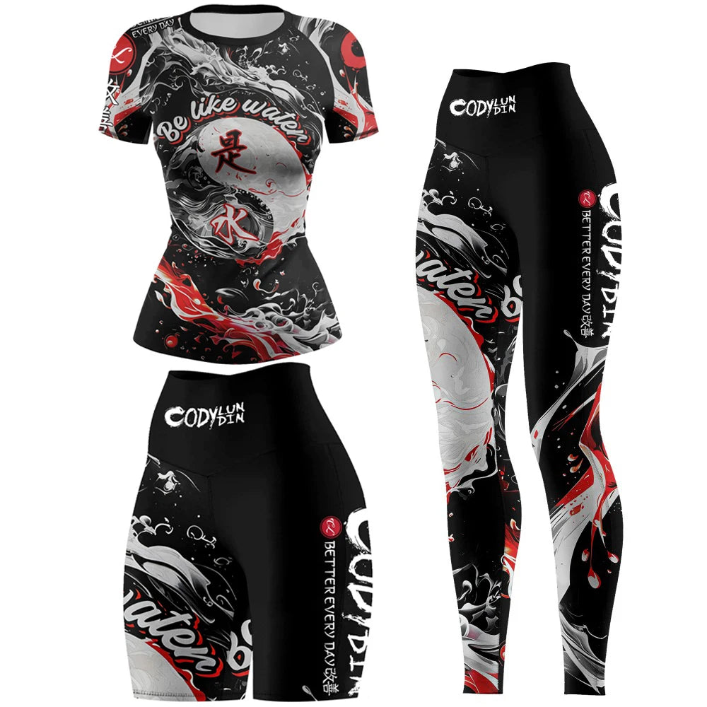 Apex Ritual – Women's Mock Neck MMA Compression Rash Guard – 4-Way Stretch BJJ & Boxing Rashguard